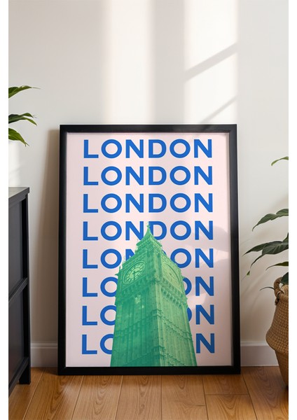 Londra Big Ben Kule Minimalist Poster - Şehir Manzara Temalı Duvar Dekoru - Çerçevesiz Baskı modelleri