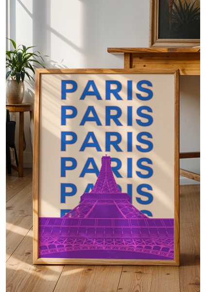 Eyfel Kulesi Paris Minimalist Poster - Şehir Manzara Temalı Duvar Dekoru - Çerçevesiz Baskı fiyatları