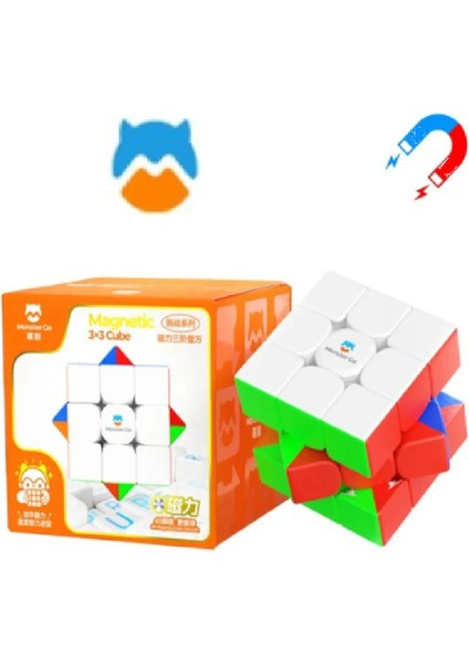 MG356 M 3x3 Mıknatıslı Manyetik Zeka Küpü - Profesyonel Speed Cube - Sabır Küpü -
