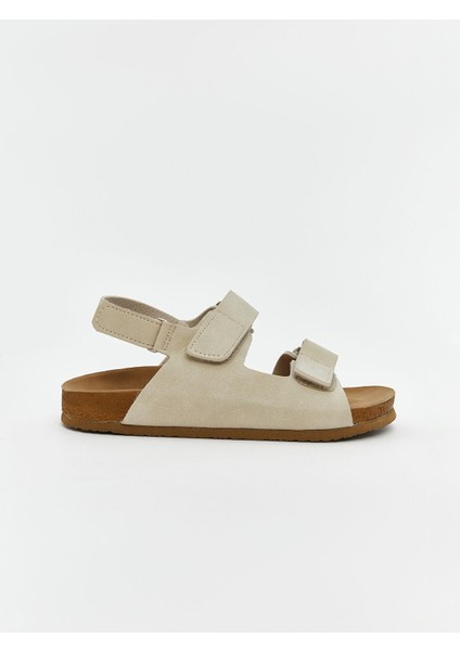 Lcw Steps Süet Görünümlü Çift Bantlı Erkek Çocuk Sandalet (S5)
