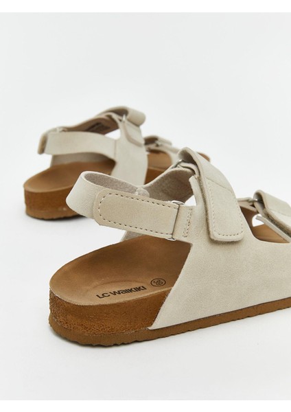 Lcw Steps Süet Görünümlü Çift Bantlı Erkek Çocuk Sandalet (S5)