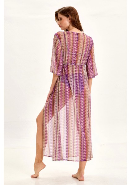 Argento 2106-2079 Önü Açık Uzun Kaftan