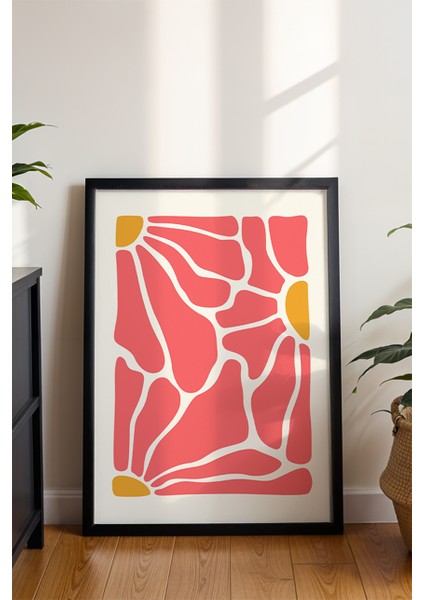 Pastel Renkli Soyut Çiçek Deseni Poster - Doğadan Ilham Alan Modern Duvar Dekoru - Çerçevesiz Baskı modelleri