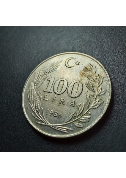 399636817B85A9CE42 100LIRA 1986 Ca Eski Madeni Para