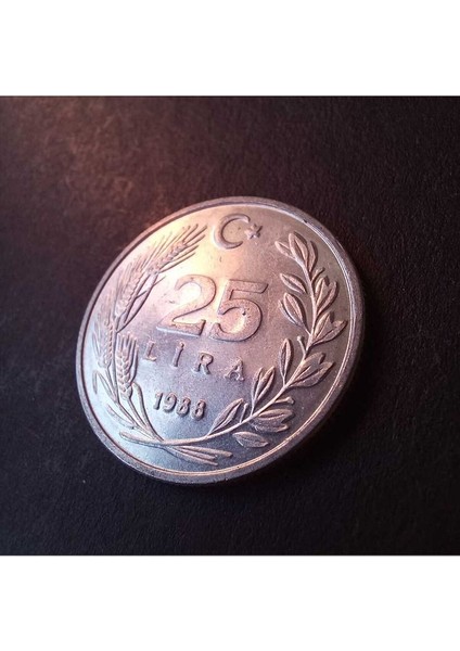 399636817B8F1AEE2C 1987/1988 10-25LIRA Ççt+ Eski Madeni Para