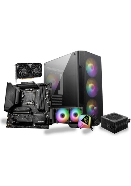 Intel Core I5-14400F 8gb Ddr5 2 Tb SSD + 2tb HDD 8 GB RTX4060 Wi-Fi Windows 11 Home FF-152 Masaüstü Bilgisayar