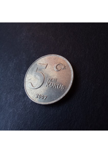 399636817B7AEB4D30 2007 5yenikuruş Çt/ççt Eski Madeni Para
