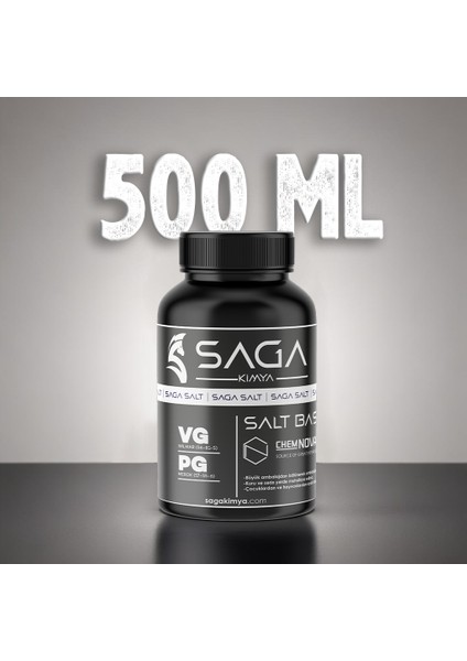 Wilmar-Mrck Salt Gliserin Propilen Glikol Base Nbase 500 ml 12 Mg 80/20 Vg/pg