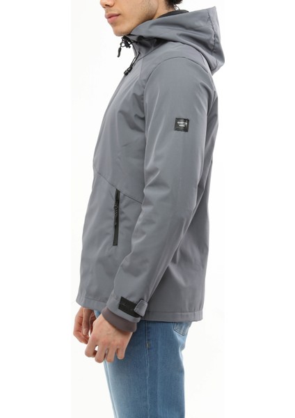 Erkek Rüzgarlık/Yağmurluk Outdoor Omuz Detaylı Mevsimlik Füme Spor Ceket