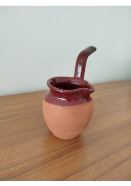 Toprak El Yapımı Kahverengi Cezve (4 Kişilik- Lezzetli Pişim Için Içi Sırsızdır))
