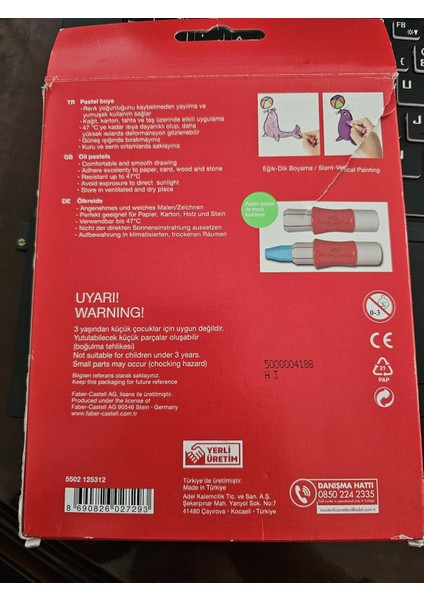 Fqber Castell Pastel Boya Seti 12 Renk Pastel Tutucu Kalem Hediyeli fiyatları