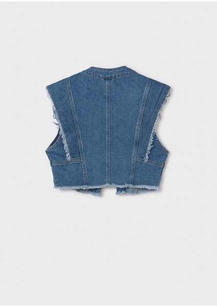 Kız Çocuk Kot Yelek 6352 fırsatları