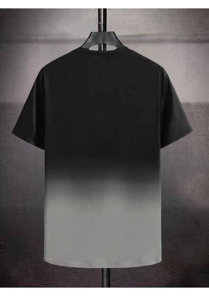 Erkek Kısa Kollu Bisiklet Yaka Baskılı Süprem T-Shirt