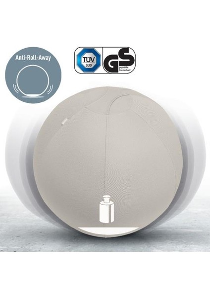 Ergo Active Kaymaz Oturma Topu 65 cm - Açık Gri - KOD:65420085 modelleri
