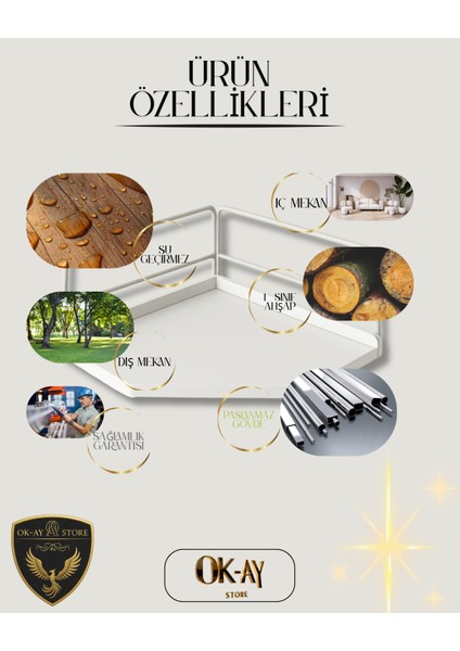 Dekoratif Ahşap Organizer | Paslanmaz Çelik Çok Amaçlı Organizer – Mutfak, Banyo, Salon, Çalışma Masası Için
