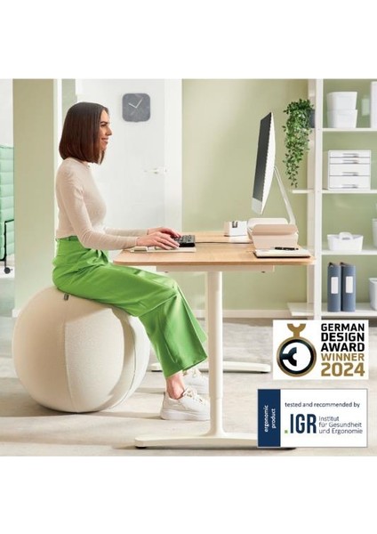 Ergo Active Kaymaz Oturma Topu 55 cm - Açık Gri - KOD:65410085 fiyatları