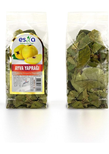 Poşet Ayva Yaprağı 25 gr.
