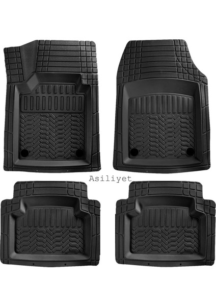 Ford Tourneo Custom 2024- Maxsimus Model 4d Siyah Havuzlu Oto Paspas