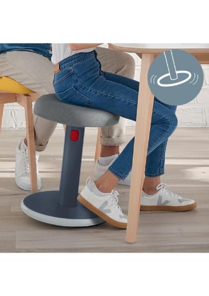 Ergo Active Hareketli Tabure 2si 1 Arada - Gri - KOD:65180089
