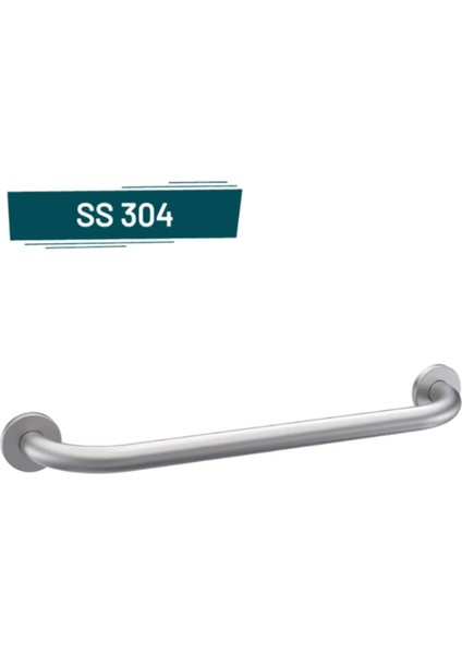 Yaşlı Hasta Bedensel Engelli Tutunma Barı Küvet Tutamağı Paslanmaz Banyo Wc Tutamağı Mat Krom 60 cm