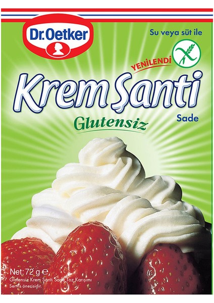Dr.oetker x 16 Paket Glutensiz Krem Şanti 72GR