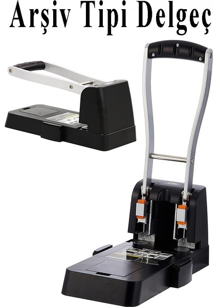Büyük Delgeç 150 Yaprak Kapasiteli 1 Adet Arşiv Tipi Kollu Delgeç Metal Perfaratör Profesyonel Kağıt Delici Delgec fiyatları