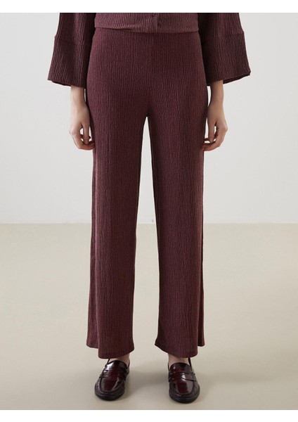 Lcw Modest Standart Fit Dokulu Geniş Paça Kadın Pantolon (S5) fiyatları
