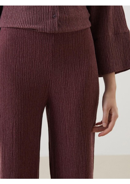 Lcw Modest Standart Fit Dokulu Geniş Paça Kadın Pantolon (S5) modelleri