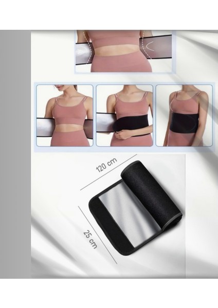 Termal Sauna Zayıflama Bel Göbek Eritme İncelme Terleme Korsesi Termal Sauna Kemer Korse