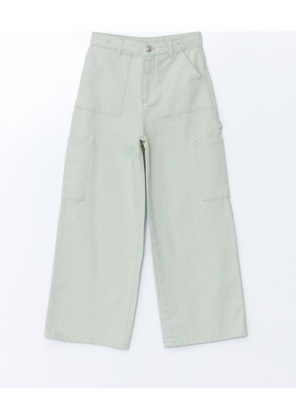 Lcw Kids Beli Ayarlanabilir Lastikli Kız Çocuk Kargo Jean Pantolon (S5) fiyatları