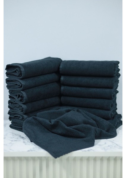 Kuaförlere Özel Boya Tutmayan Mikrofiber Saç Havlusu 50 x 90 cm 12'li Set