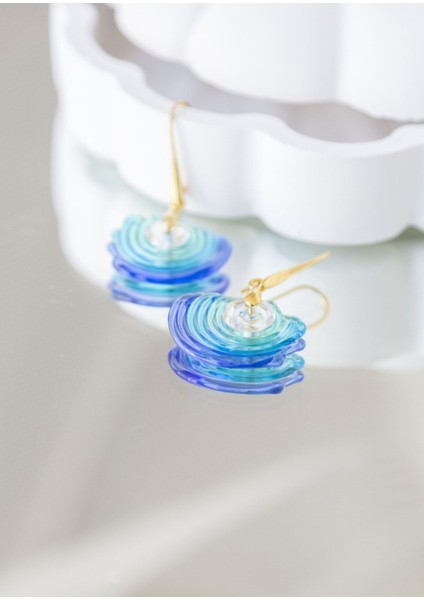 Murano Deniz Dalgası Küpe