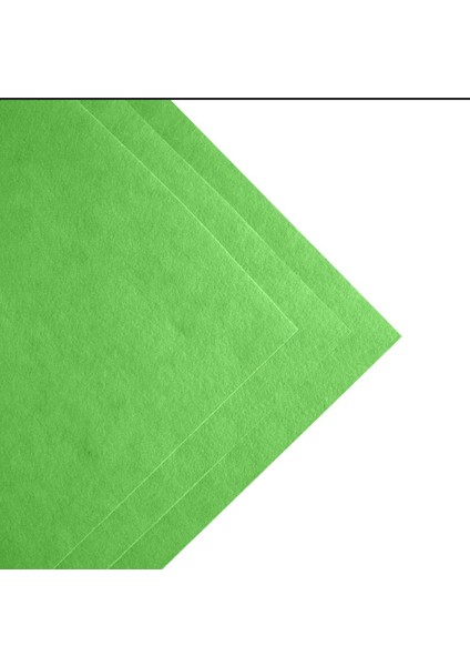 Toptanhobi.com Yaprak Yeşil Ince Keçe 50*42 10 Adet