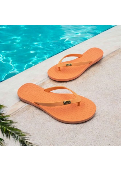 Tp201 Somon Renk Flip Flop Kadın Parmak Arası Plaj Terlik indirimleri