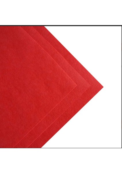 Toptanhobi.com Kırmızı Kalın Keçe 50*50 cm 3 Adet