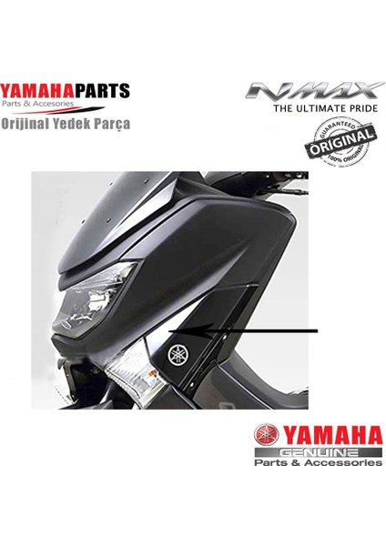 Nmax 125/155 2015-2020 Orijinal Sinyal Üstü Sol Kapak Parlak Siyah fiyatları