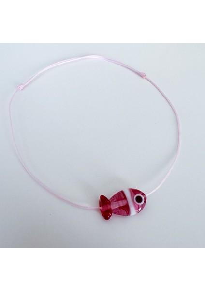 Murano Pembe Balık Halhal