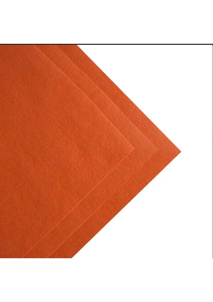 Toptanhobi.com Turuncu Kalın Keçe 50*50 cm 3 Adet