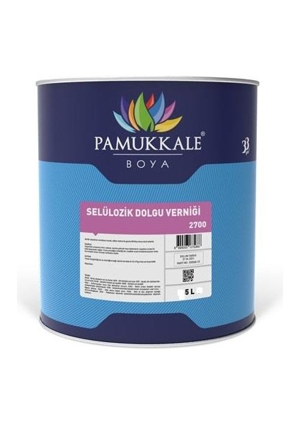 Selülozik Dolgu Verniği 5 Lt Şeffaf