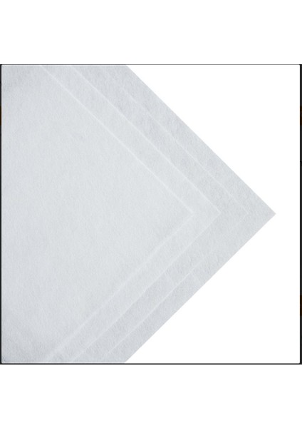Toptanhobi.com Beyaz Kalın Keçe 50*50 cm 1 Adet
