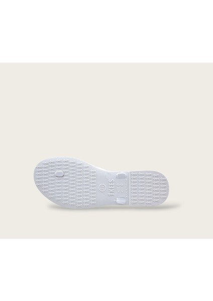 Tp201 Beyaz Renk Flip Flop Kadın Parmak Arası Plaj Terlik modelleri