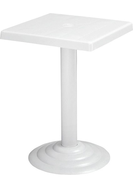MT-GF402A Beyaz Testa Bahçe Balkon Sehpa 45 x 45 cm