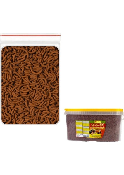 Cichlid Arowana Medium Sticks 250GR (Açık) Kilitli Poşette Gönerilir Skt :11/2027