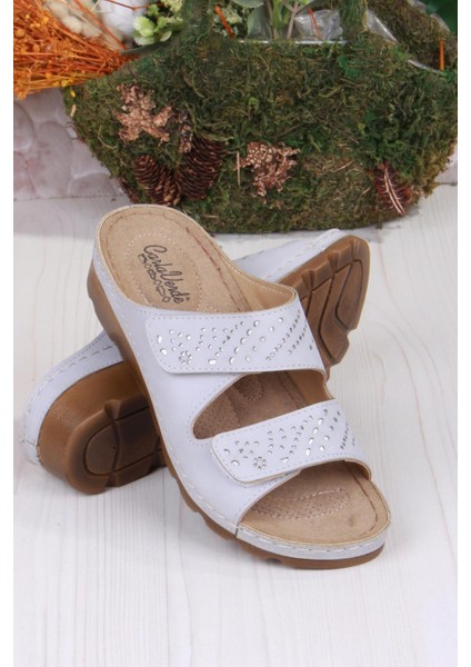 160161 Gri Rahat Esnek Anatomik Kadın Terlik