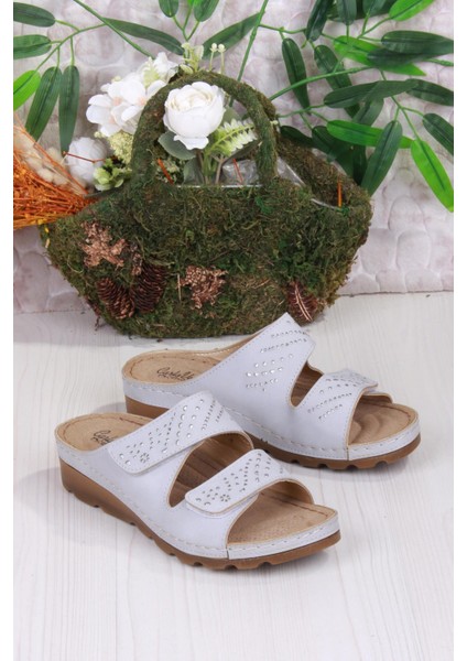 160161 Gri Rahat Esnek Anatomik Kadın Terlik modelleri