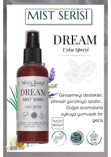 Dream Mist Lavanta, Vetiver ve Buhur Içerikli Aromaterapi Vücut Spreyi (100 Ml)