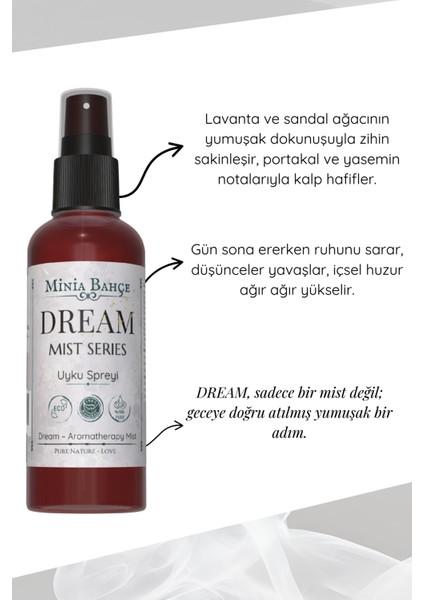 Dream Mist Lavanta, Vetiver ve Buhur Içerikli Aromaterapi Vücut Spreyi (100 Ml)