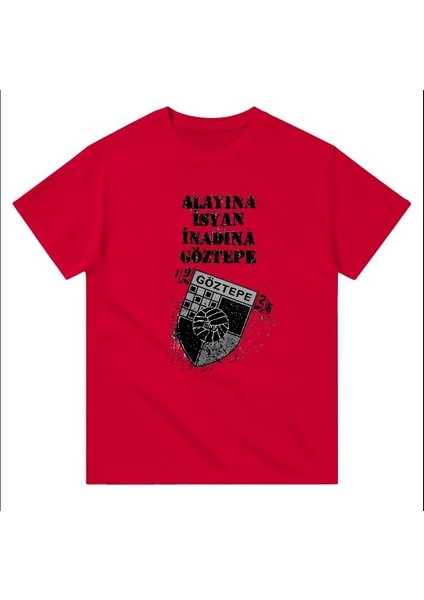 Göztepe Alayına Isyan Kısa Kollu Bisiklet Yaka T-Shirt