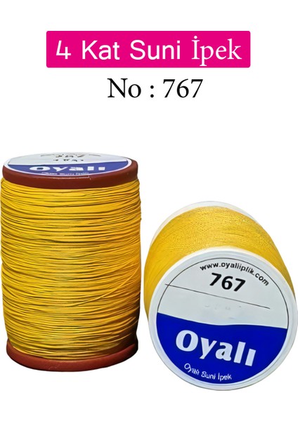 4 Kat Suni Ipek Iplik Iğne Oyası Boncuk Ipi Tığ Oyası NO:767