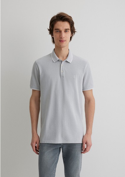 Şerit Detaylı Gri Polo Tişört 065900-34019 modelleri